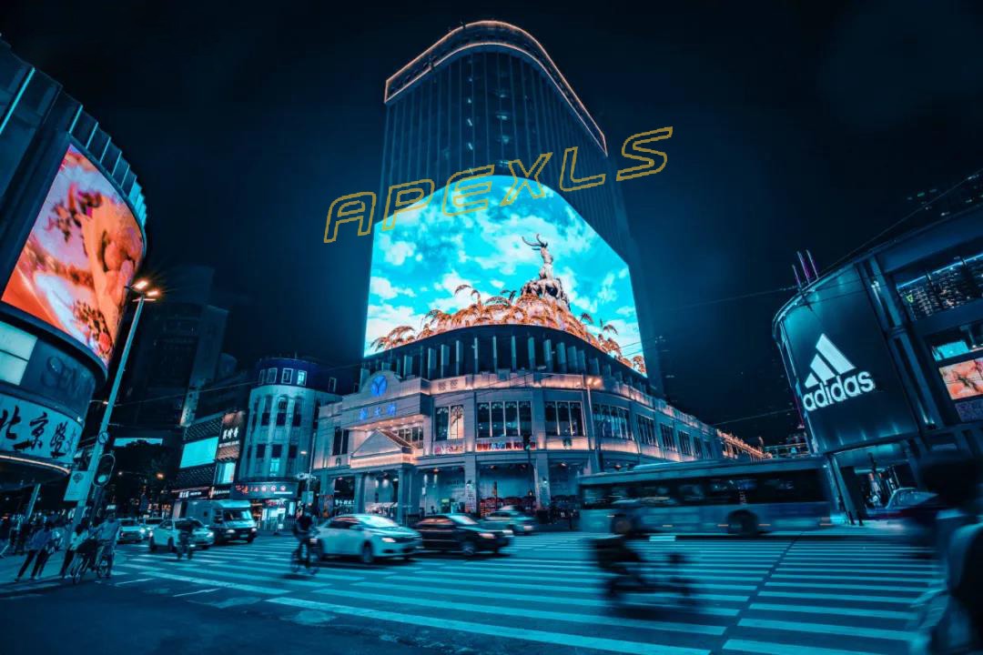 来北京路｜看雷曼康硕展1200m2 P6 8K超高清裸眼3D曲面屏