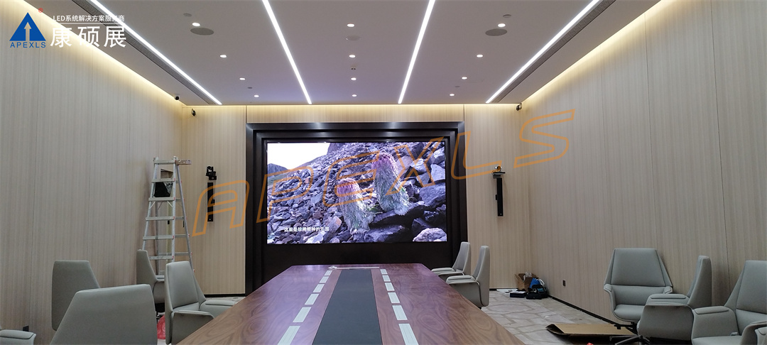 康硕展LED小间距案例，深圳福田联丰大厦P1.25显示屏