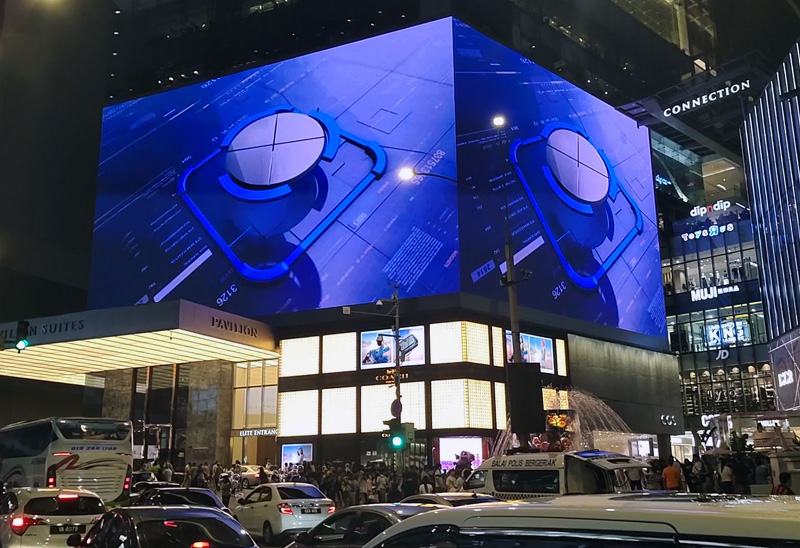 1250㎡裸眼3D焕新马来西亚商圈，雷曼康硕展打造商业新地标