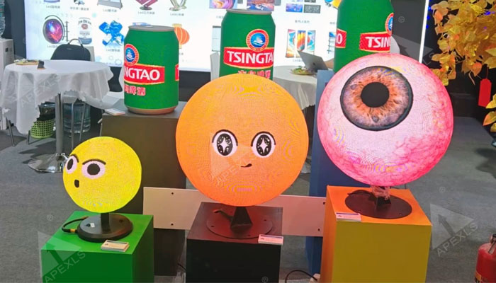 康硕展艺术LED球形屏展示