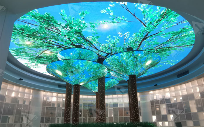 康硕展LED树形喇叭显示屏，丘成桐国际会议中心