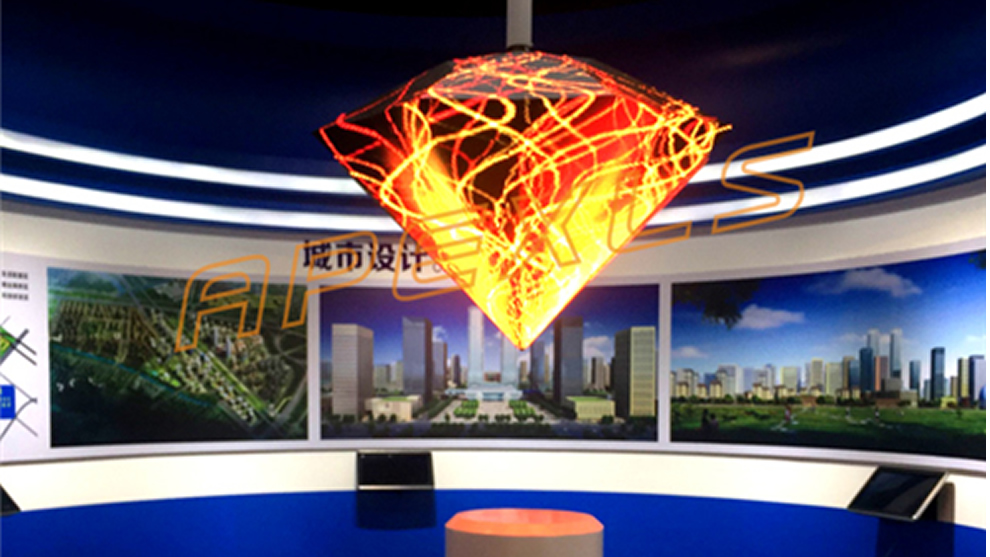 天津某公司展厅P6MM钻石LED显示屏